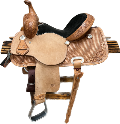 R Bar B Barrel Saddle, 13.5"