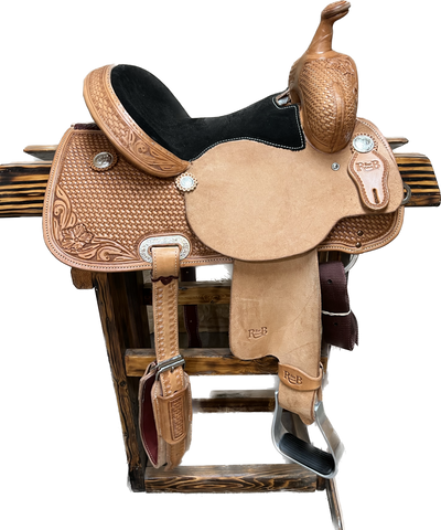 R Bar B Barrel Saddle, 13.25"