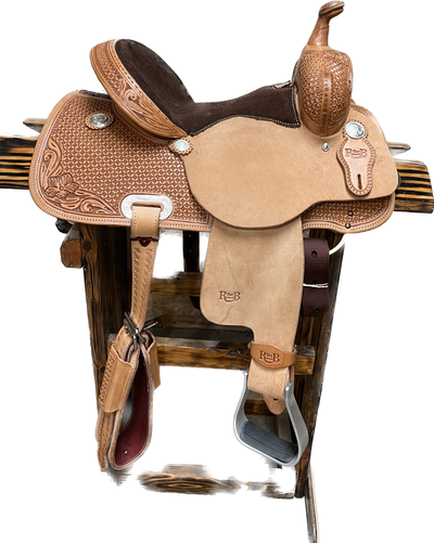 R Bar B Barrel  Saddle, 13.5