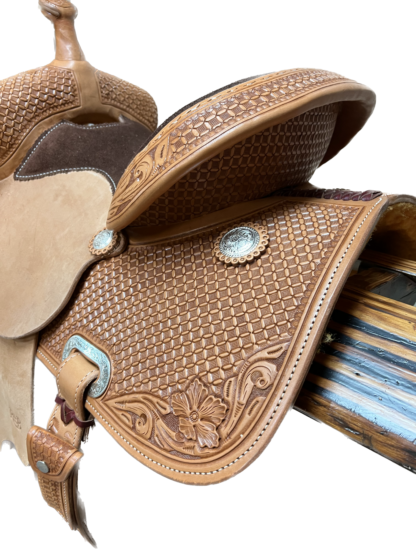 R Bar B Barrel  Saddle, 13.5