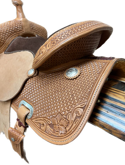 R Bar B Barrel  Saddle, 13.5