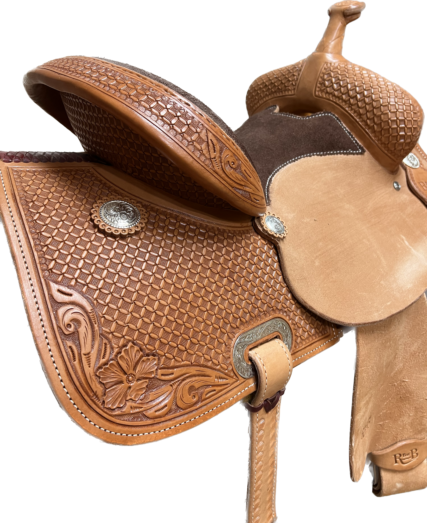 R Bar B Barrel Saddle,13.5"