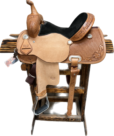 R Bar B Barrel Saddle,13.5"