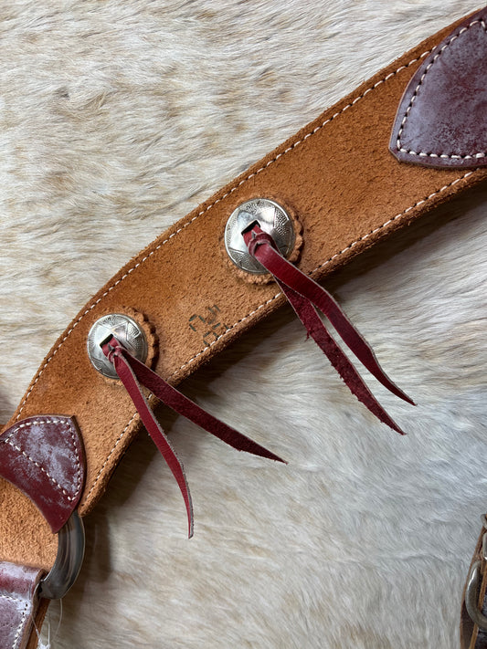 2 3/4" Breastcollar Roughout With Strings and Conchos