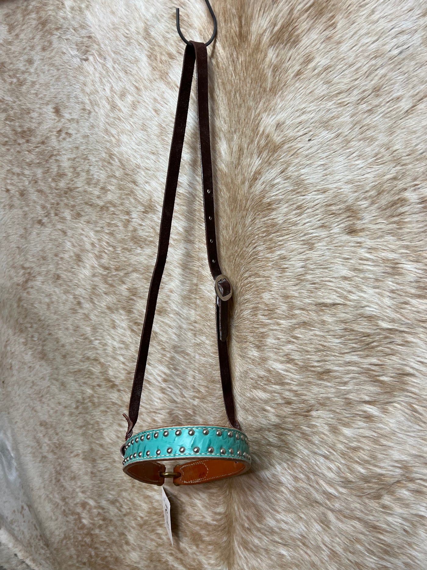 Noseband Turquoise With Dots