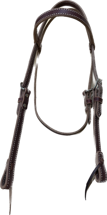 Doubled and Stitched Browband Headstall