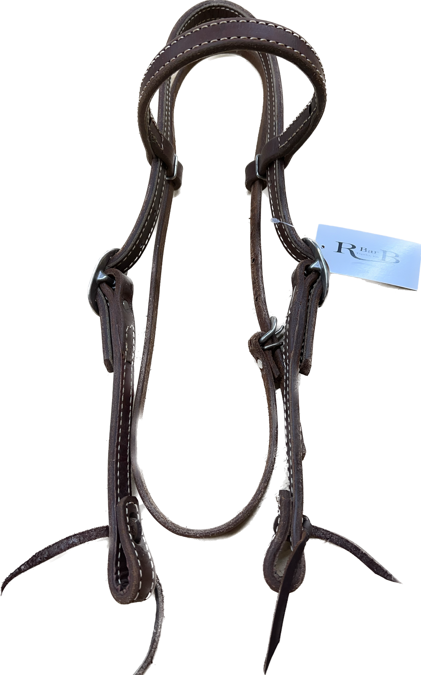 Heavy Harness Doubled and Stitched Headstall