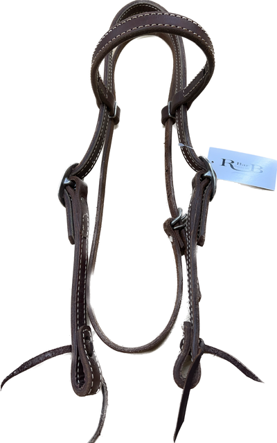 Heavy Harness Doubled and Stitched Headstall