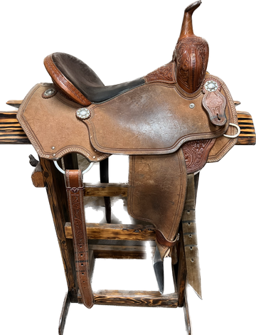 Used Rafter 4B Barrel Saddle 15"