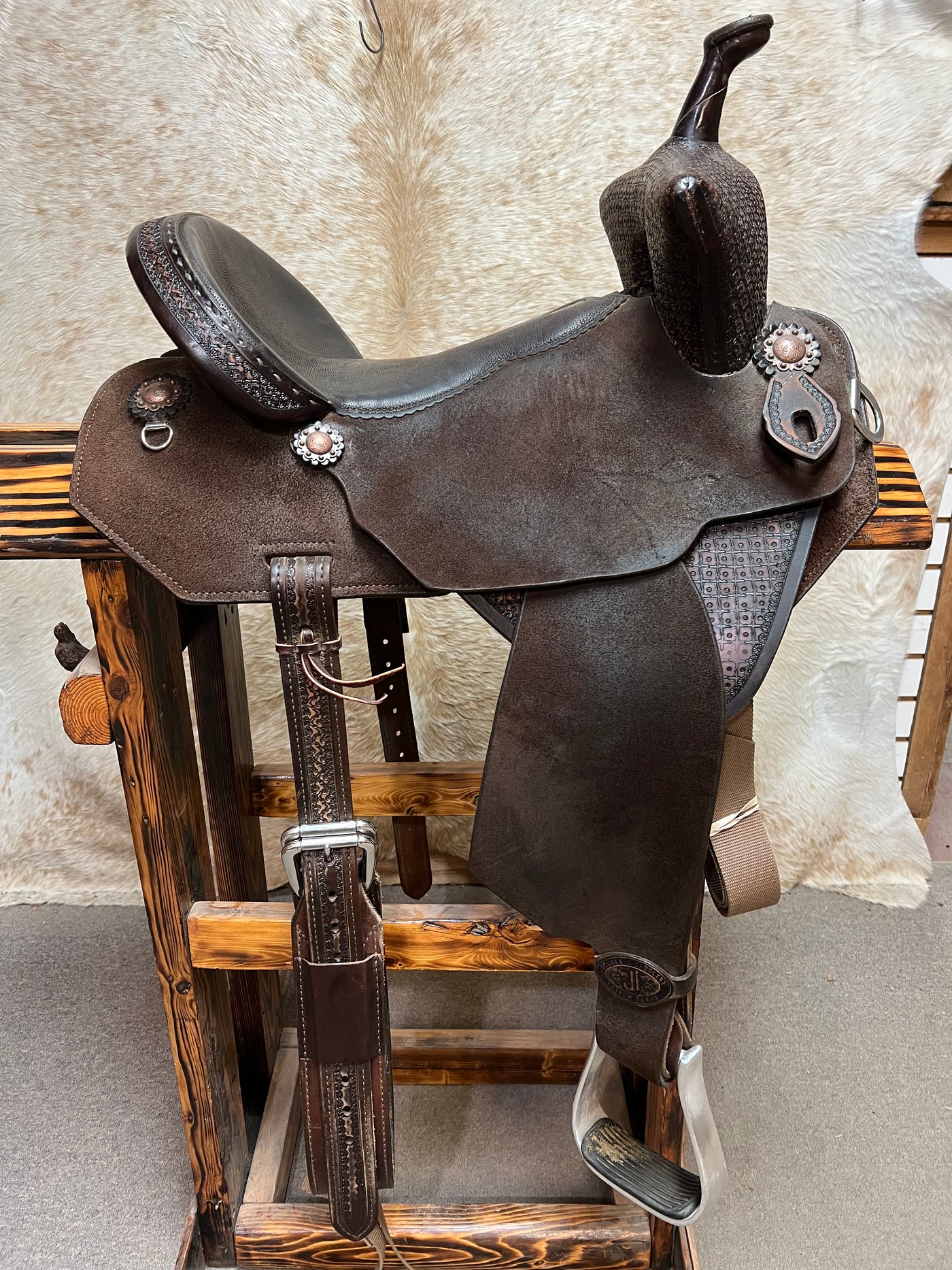 Used Double J Barrel Saddle 14 1/2" Fits Better Tree