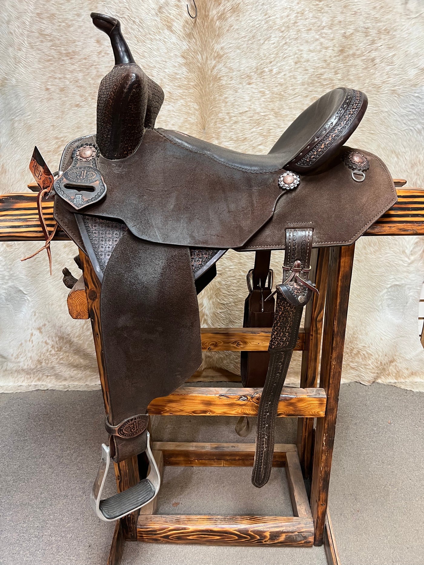 Used Double J Barrel Saddle 14 1/2" Fits Better Tree