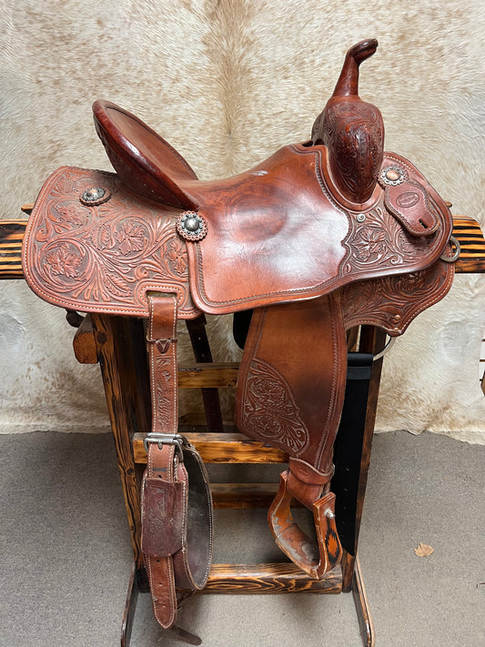 Used Forth Saddle Co. Barrel Saddle, 14.5"