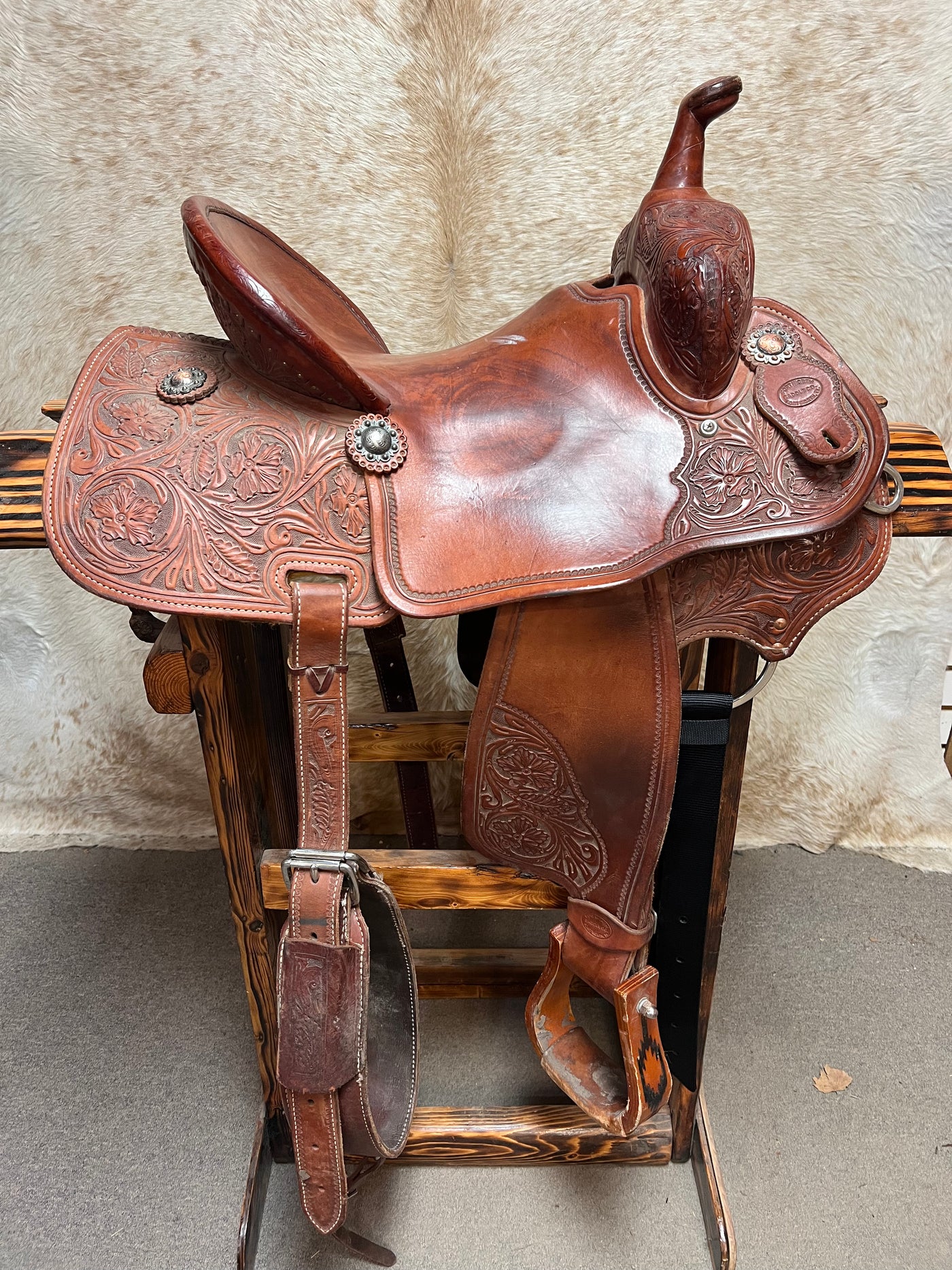 Used Forth Saddle Co. Barrel Saddle, 14.5"