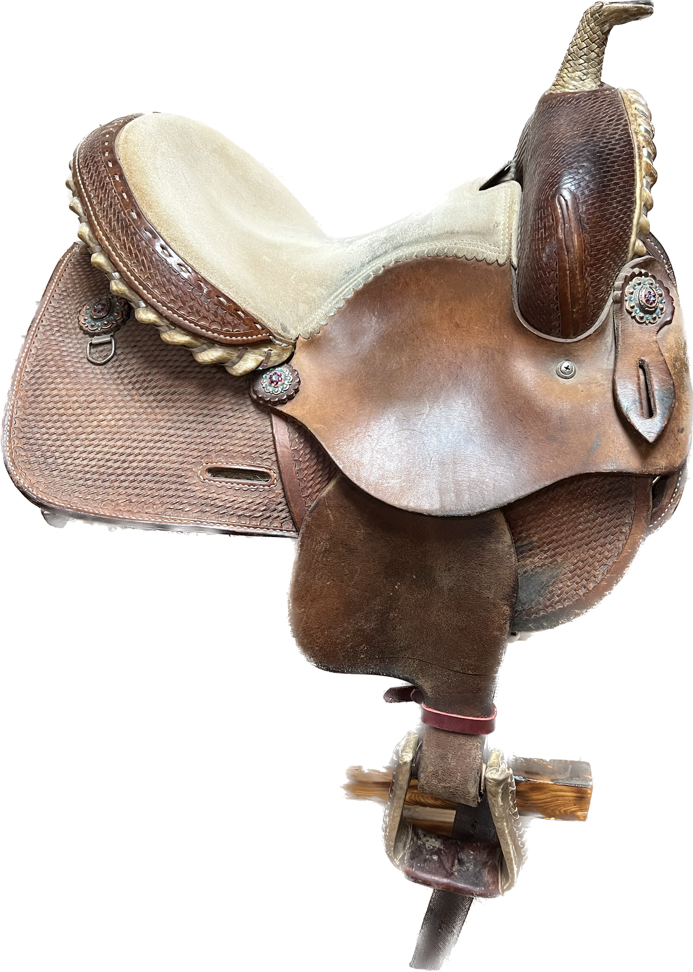 Used Alamo Barrel Saddle, 13"