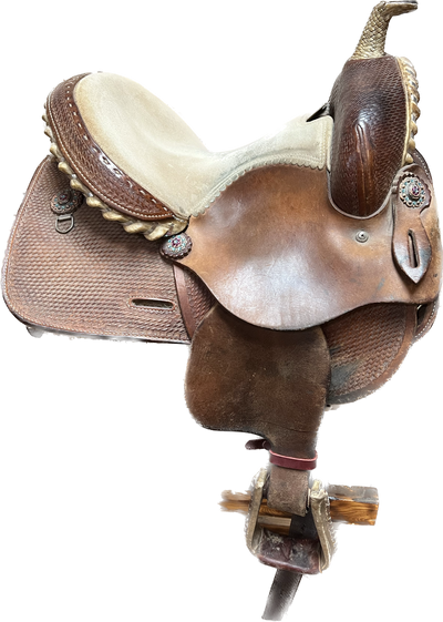 Used Alamo Barrel Saddle, 13"