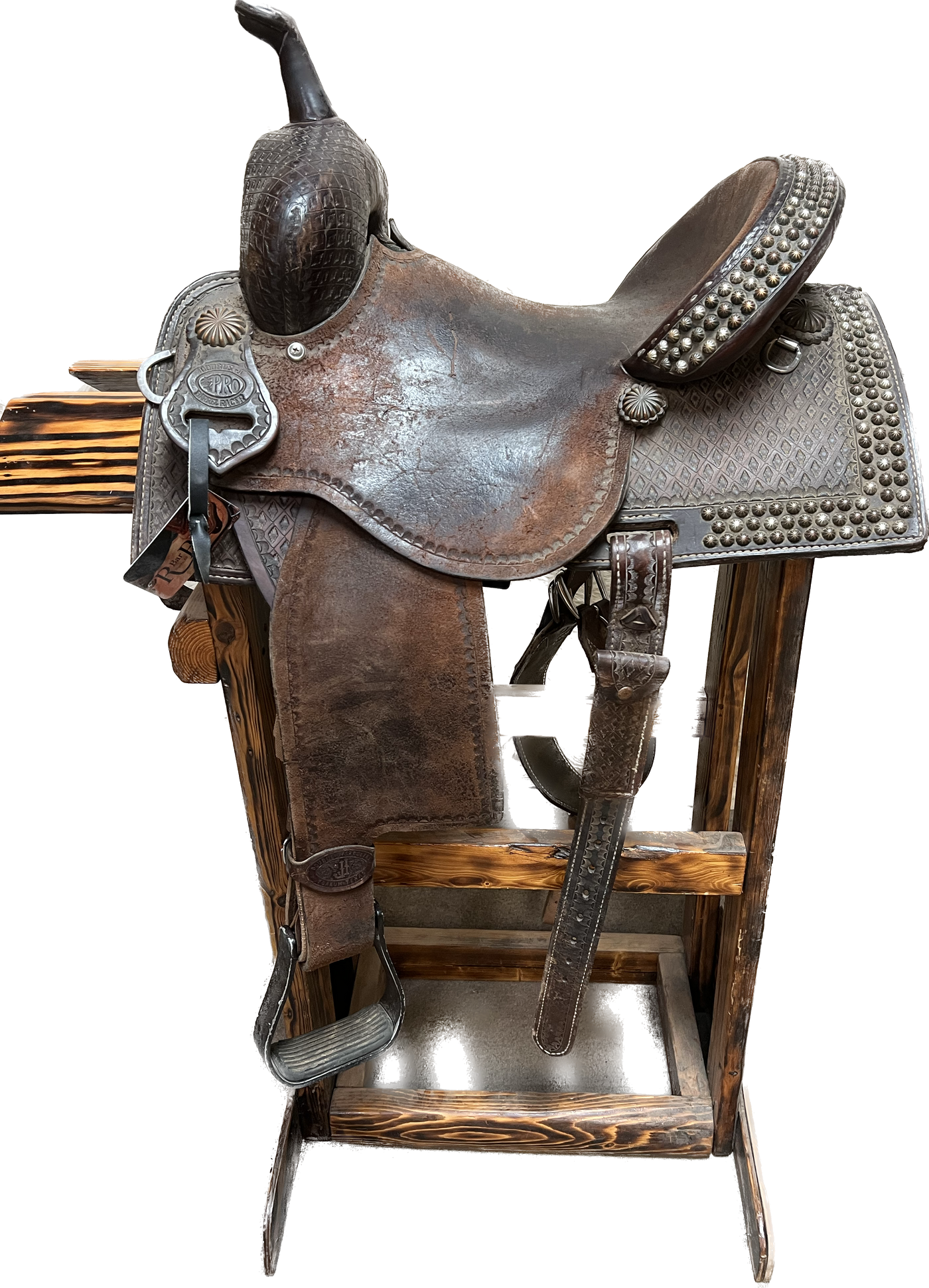 Used Double J Pro Barrel Saddle, 12.5"