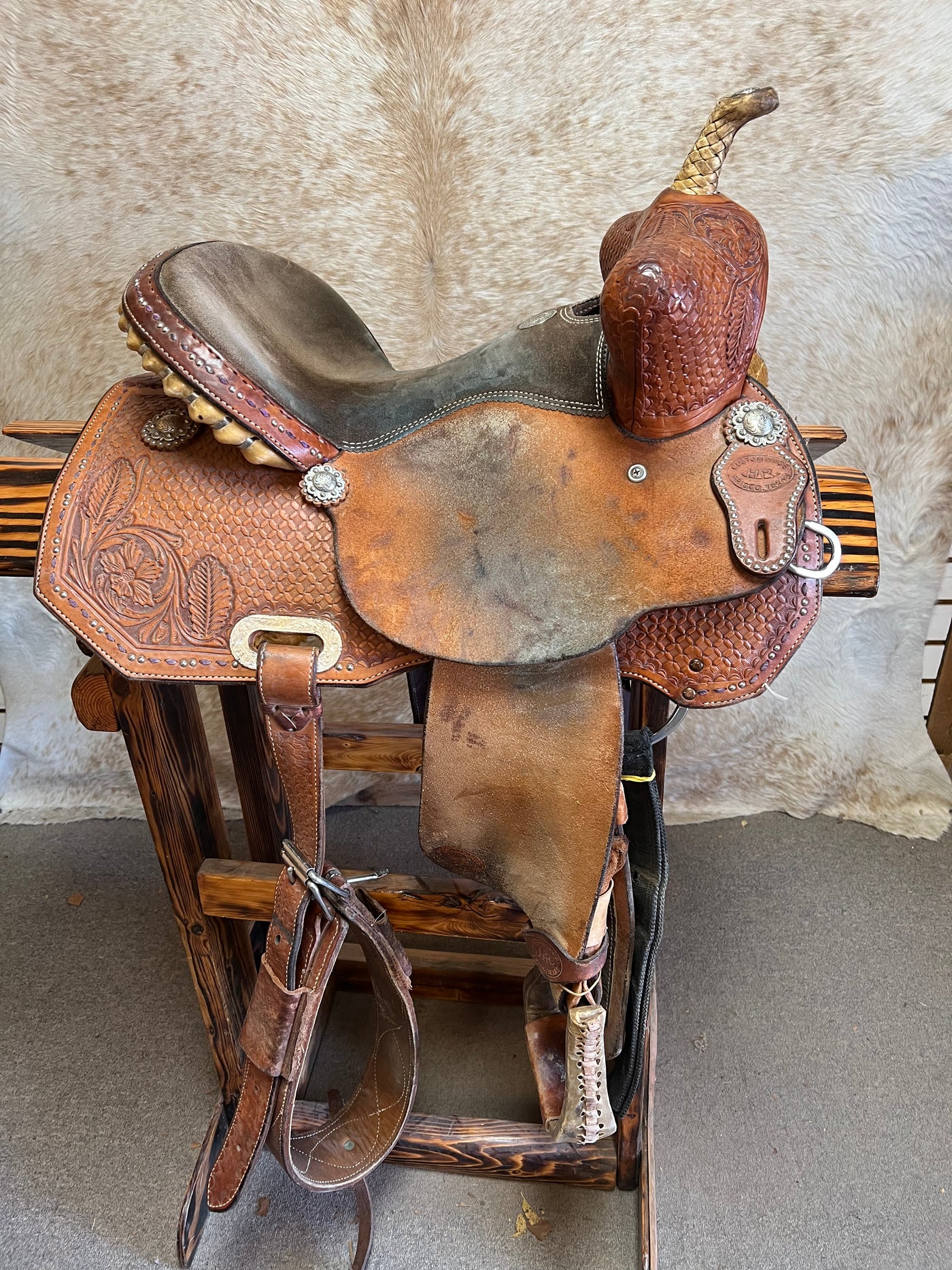 Used A and A Trail Saddle, 15.5"