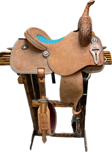 R Bar B Summit Series Barrel Saddle, 14"