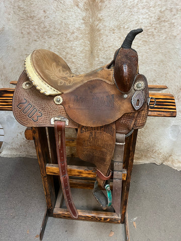 Used Double J Barrel Saddle, 14.5"