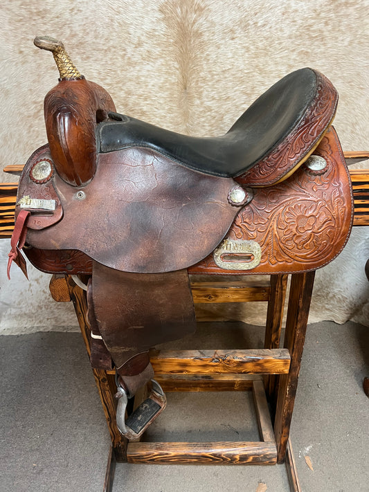 Used Hereford/Tex Tan Barrel Saddle, 16"