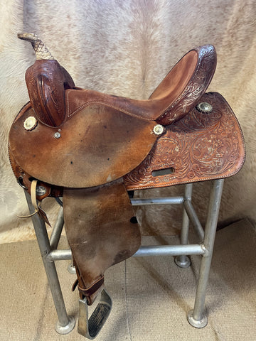 Used Circle Y Barrel Saddle, 14.5"