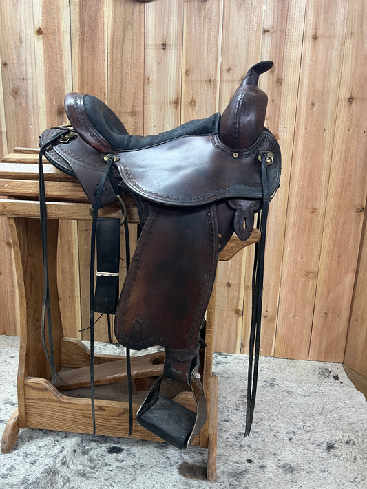 Used Circle Y Trail Gator Saddle, 14" Seat