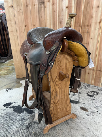 Used Circle Y Martha Josey Barrel Saddle, 14" Seat
