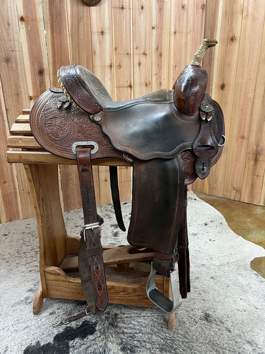 Used Circle Y Martha Josey Barrel Saddle, 14" Seat