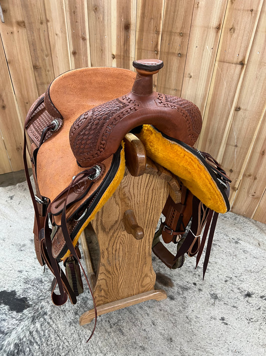 HR Ranch Cutter Saddle, 14.5" Seat