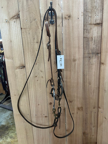 Used Complete Bridle, w/ CE Ported Chain Bit