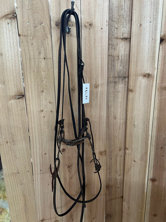 Used Complete Bridle, w/ Short Shank Snaffle Bit