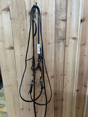 Used Complete Bridle, w/ Shanked Snaffle Bit