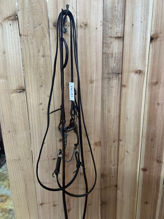 Used Complete Bridle, w/ Dutton Flat Bar Correction Bit
