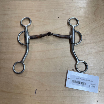 Used 7" Cheek Snaffle Bit