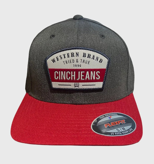 Cinch Men's Flexfit Heather Grey Ball Cap