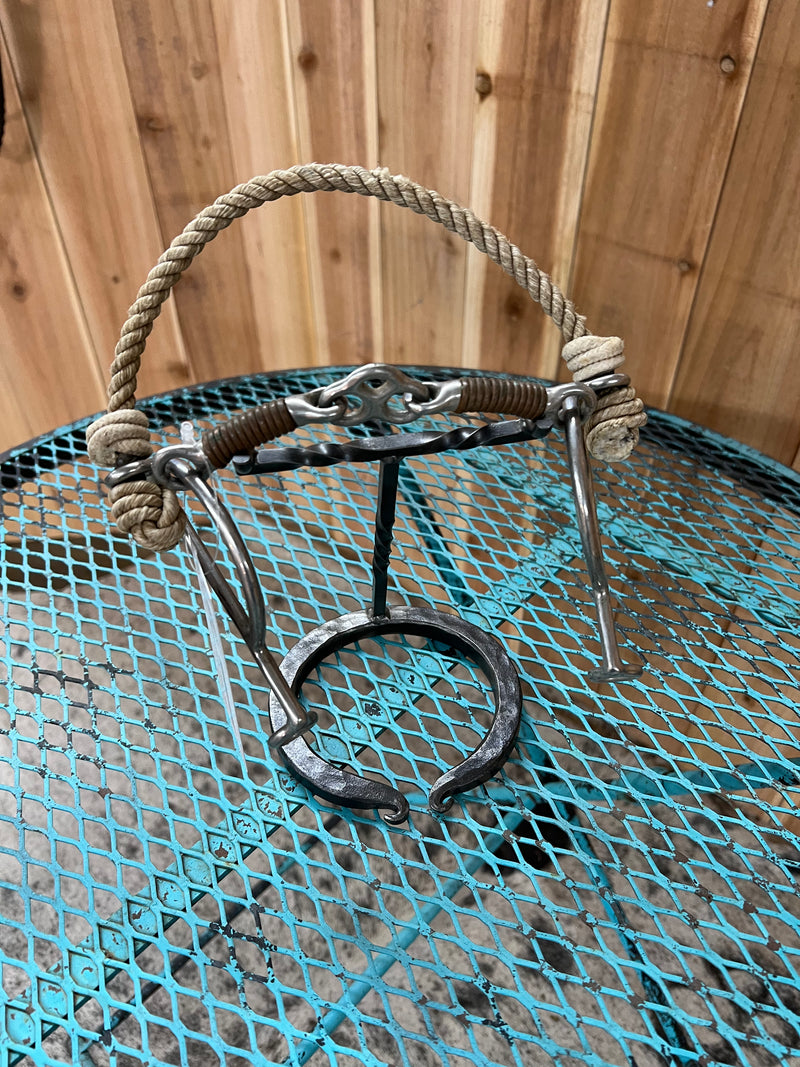 Used Three Piece w/ Copper Overlay Combination Gag Bit