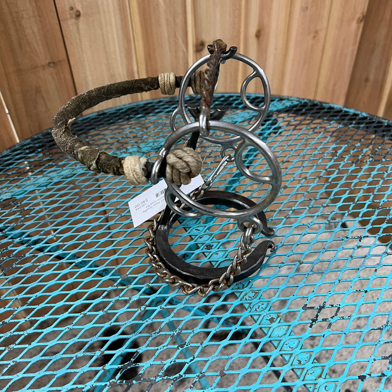 Used Twisted Wire Snaffle Combination Gag Bit