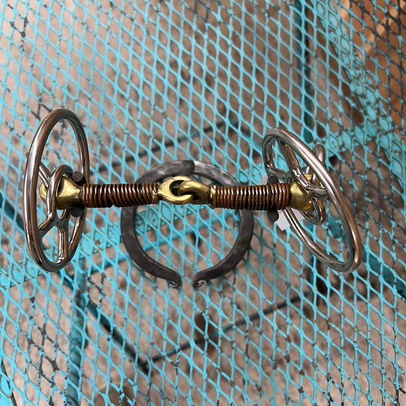 Used Copper Wrapped Side Pull Snaffle Bit