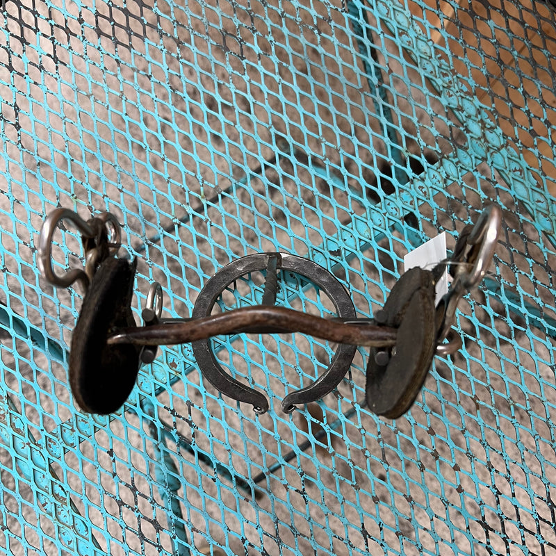 Used Low Port Solid Mouth Gag Bit