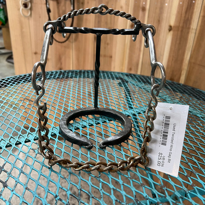 Used Twisted Wire Gag Bit