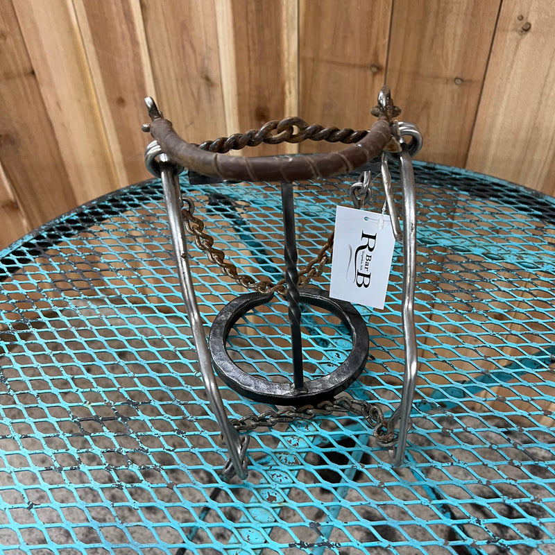 Used Twisted Wire Long Shank Combination Gag Bit