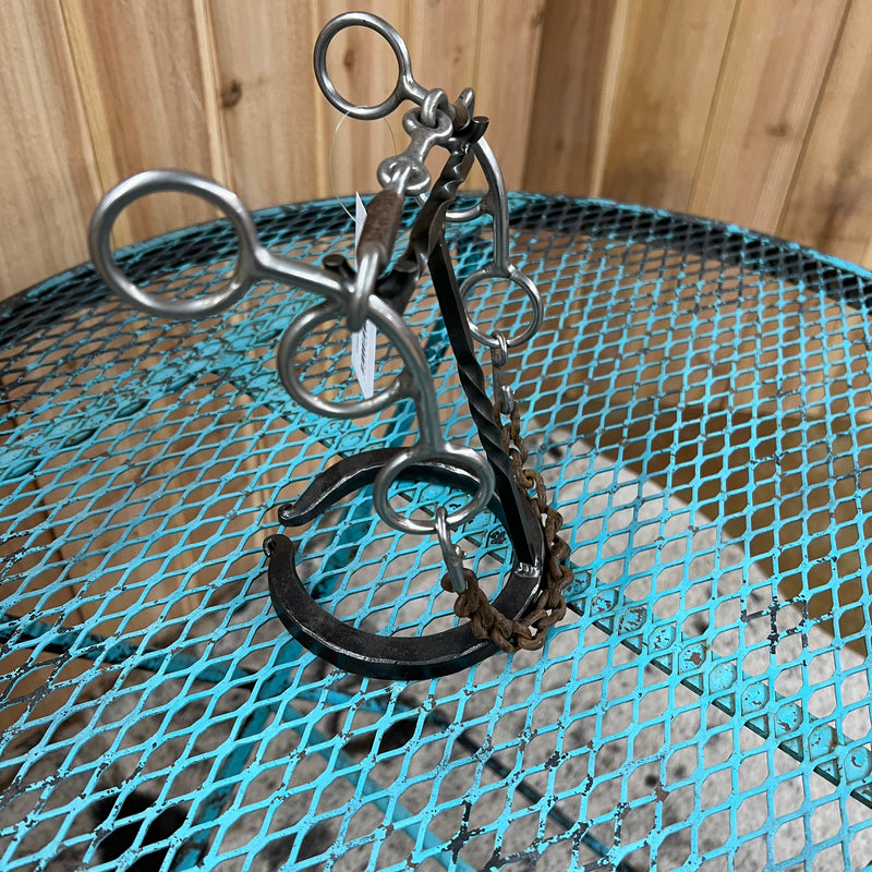 Used Sweet Iron Dog Bone Short Shank Gag Bit
