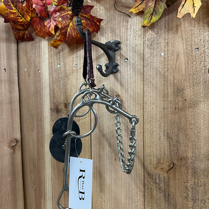 Used Twisted Wire Dog Bone Combination Gag Bit