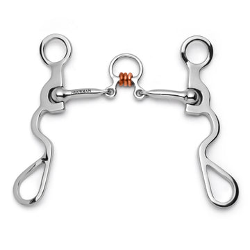 S Shank  Bit with Three Piece Jointed Copper Rollers