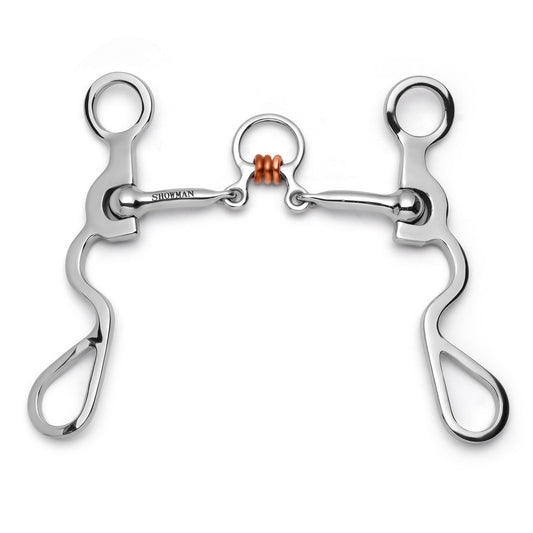 S Shank  Bit with Three Piece Jointed Copper Rollers