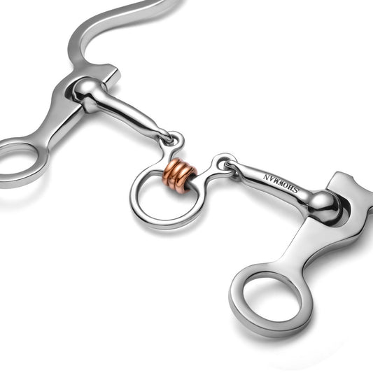 Long S Shank Bit with Three Piece Jointed Copper Rollers