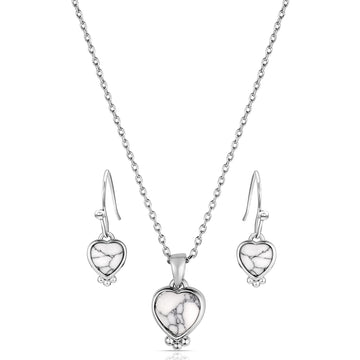 Montana Silversmiths Snowcapped Heart Jewelry Set