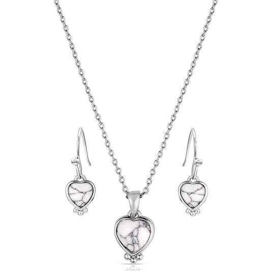 Montana Silversmiths Snowcapped Heart Jewelry Set