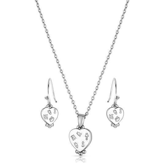 Montana Silversmiths Snowcapped Heart Jewelry Set