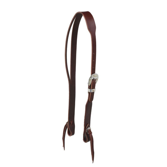 Berlin Custom Leather Latigo Split Ear with Floral Buckle Headstall